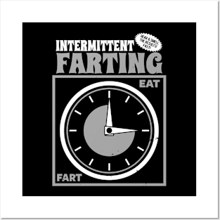 Funny Farting Fasting Diet Plan Retro Poster Posters and Art